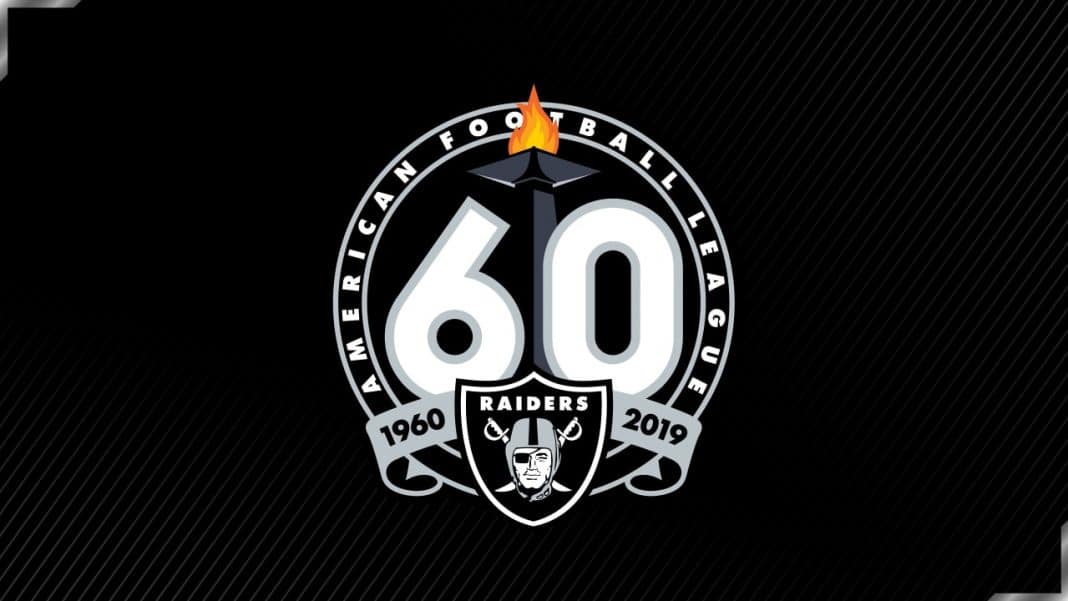 Raiders logo 60 season