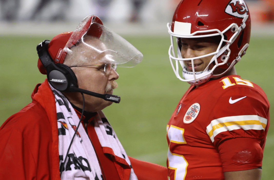 Andy Reid and Patrick Mahomes