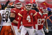 Chiefs besejrede Browns trods Mahomes’ skade