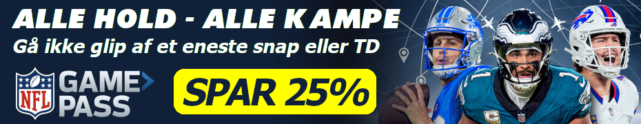 Prøv NFL GamePass med 25% rabat